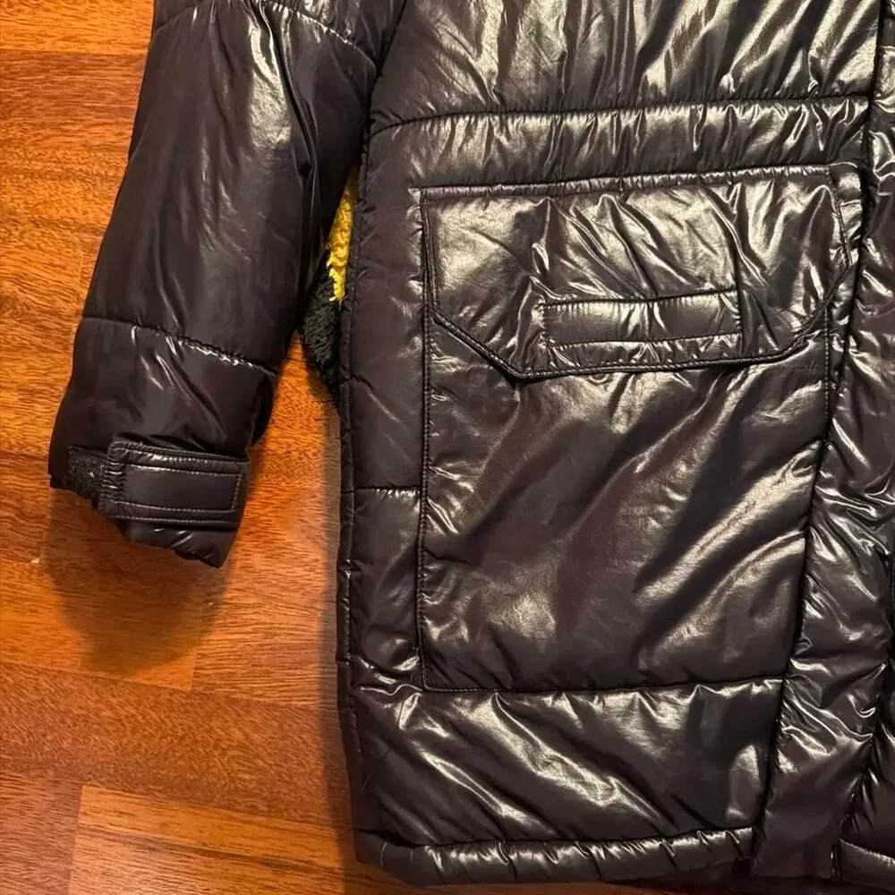 Forever 21 High-Shine Hooded Puffer Jacket Coat with hood XL